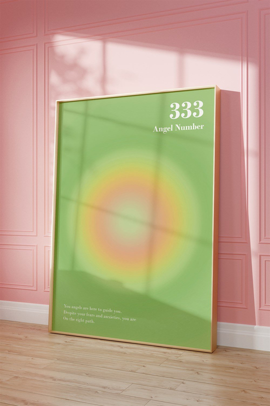 Aura Angel No 333 Tablo, Poster - Çerçevesiz