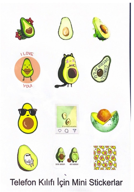 Avokado Mini Sticker Seti
