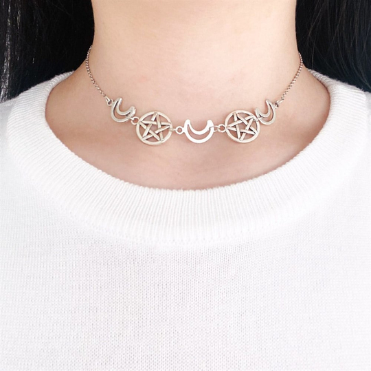 Ay Zincirli Choker