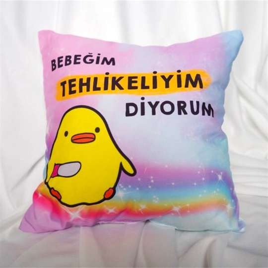 Bebeğim Tehlikeliyim Yastık