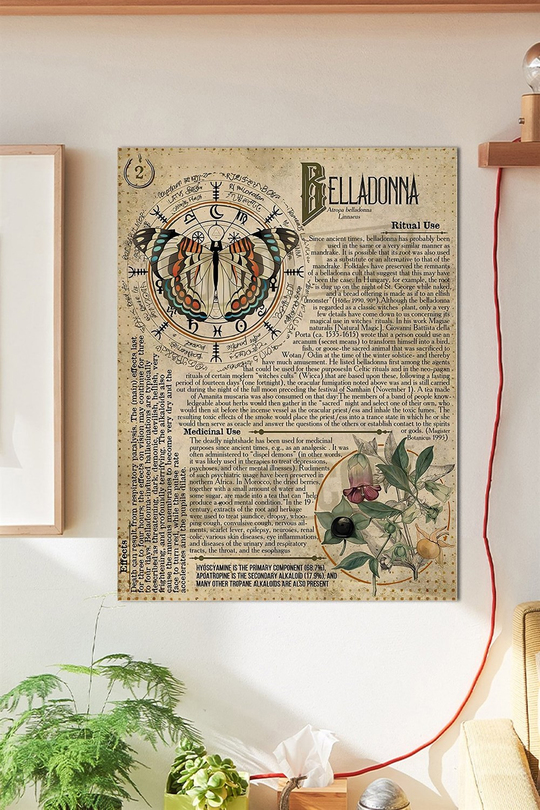 Belladonna Duvar Posteri Büyük Boy 45x30 Cm