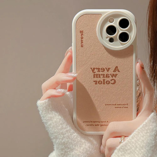 Beyaz Brown Iphone 11 Telefon Kılıfı 