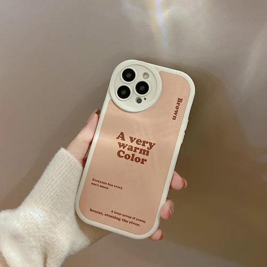 Beyaz Brown Iphone 11 Telefon Kılıfı 