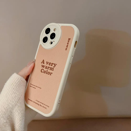 Beyaz Brown Iphone 11 Telefon Kılıfı 