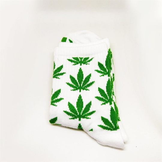 Beyaz Marijuana Çorap