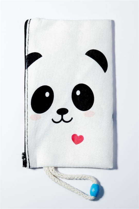 Beyaz Panda Bez Kalemlik
