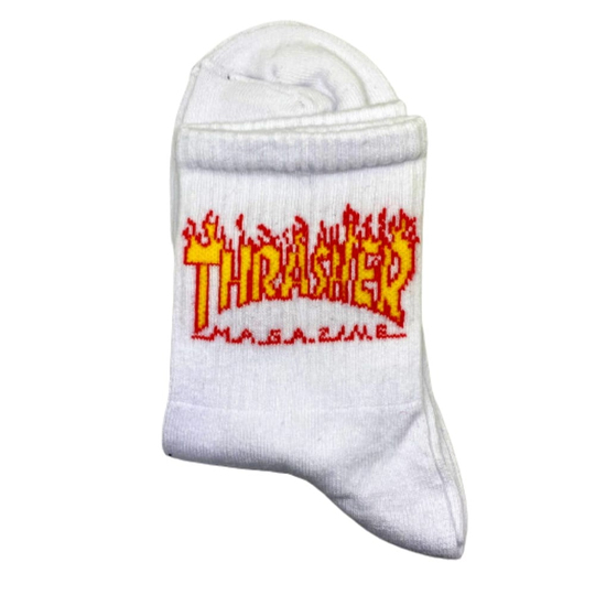 Beyaz Thrasher Çorap