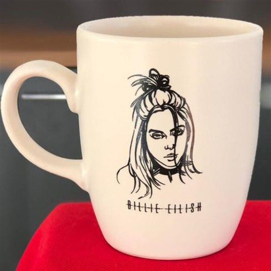 Billie Eilish Beyaz Kupa