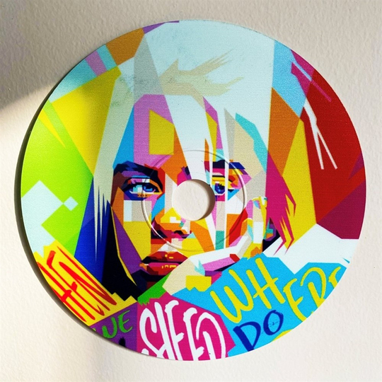 Billie Eilish Cd Boyama Dekor