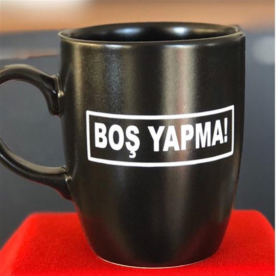 Boş Yapma Siyah Kupa