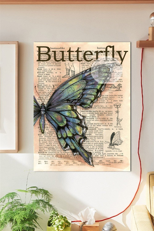 Butterfly Duvar Posteri Büyük Boy 45x30 Cm