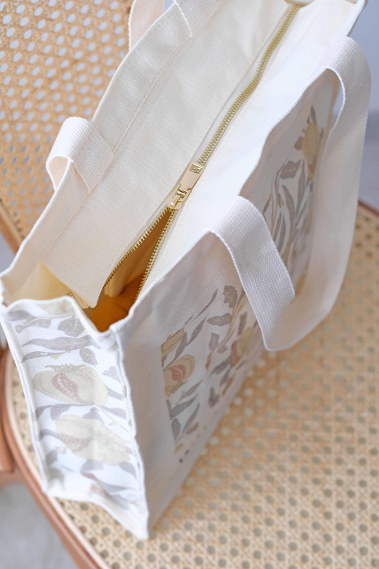 By William Morris Flower Pattern Tote Bag Kanvas Çanta 