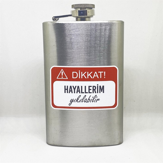 Çelik İçki Matarası - Hayellerim Yıkılabilir