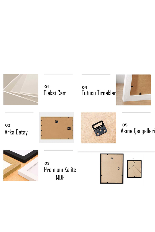 Çerçeveli Matisse Soyut Form Premium Tablo: Minimalist ve Çağdaş Sanat Çerçeveli Tablo