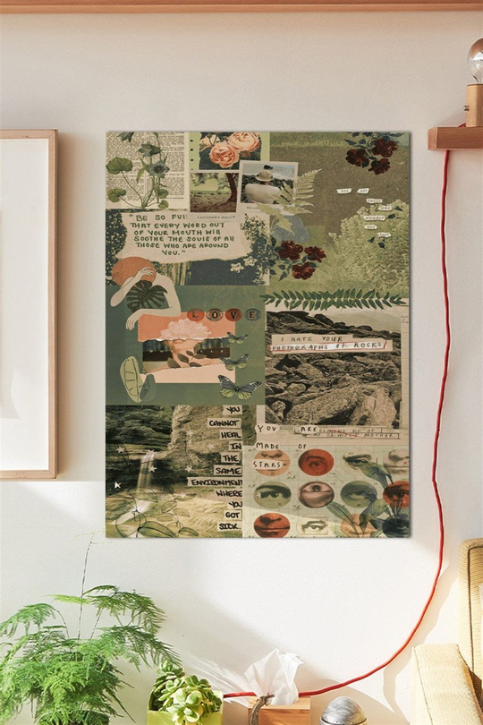 Collage Duvar Posteri Büyük Boy 45x30 Cm