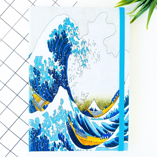 Dalga Defter Lastikli Orta Boy