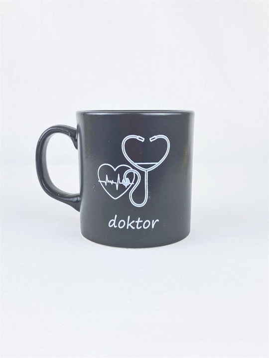 Doktor Oval Siyah Kupa