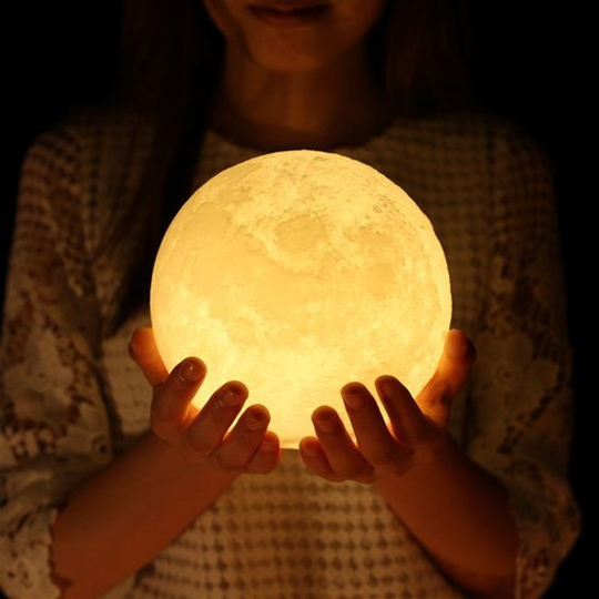 Dokunmatik Moon 3D Ay Gece Lambası