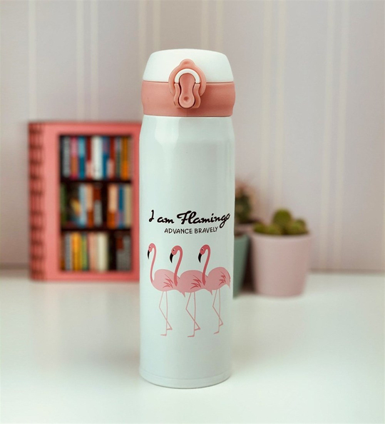 Flamingo Tasarımlı 500 ML Termos