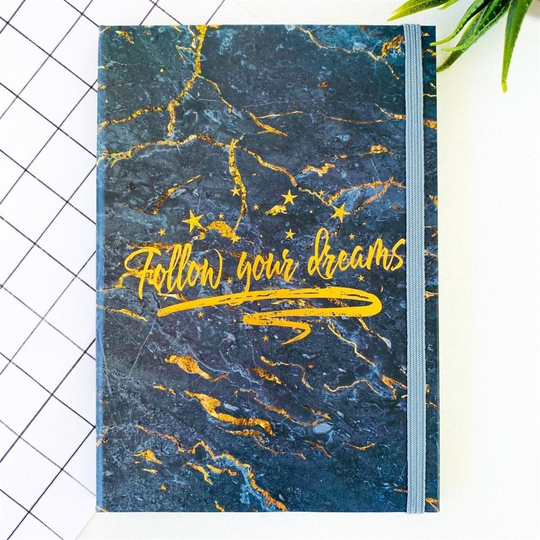Follow Your Dreams Defter Lastikli Orta Boy