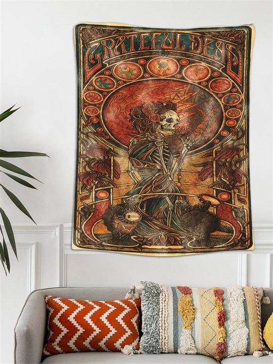Grateful Dead Kadife Duvar Halısı 70x100 cm