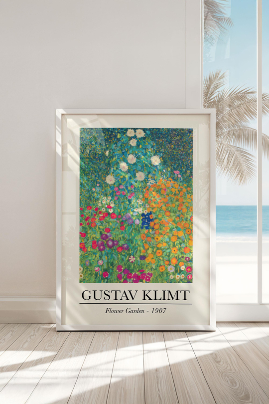 Gustav Klimt Sanat Koleksiyonu: 3'lü Küratörlü Tablo Seti Çerçeveli Renk Seçenekli