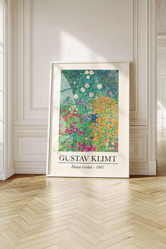 Gustav Klimt Sanat Koleksiyonu: 3'lü Küratörlü Tablo Seti Çerçeveli Renk Seçenekli