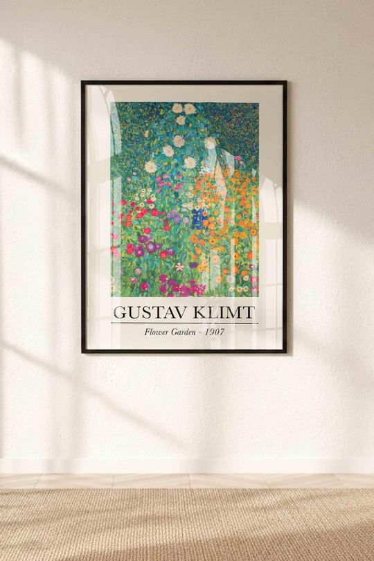 Gustav Klimt Sanat Koleksiyonu: 3'lü Küratörlü Tablo Seti Çerçeveli Renk Seçenekli