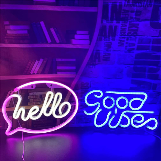Hello Neon Duvar Dekoru