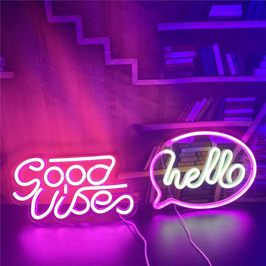 Hello Neon Duvar Dekoru