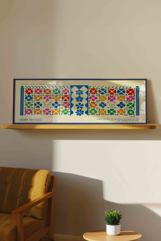 Henri Matisse Bin Bir Gece Masalları Panoramik Çerçeveli Tablo