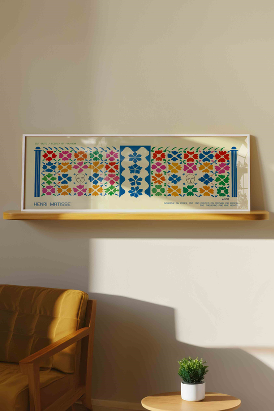 Henri Matisse Bin Bir Gece Masalları Panoramik Çerçeveli Tablo