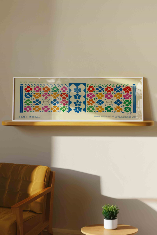 Henri Matisse Bin Bir Gece Masalları Panoramik Çerçeveli Tablo