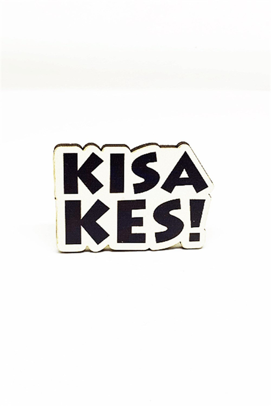 Kısa Kes Büyük Boy Ahşap Rozet