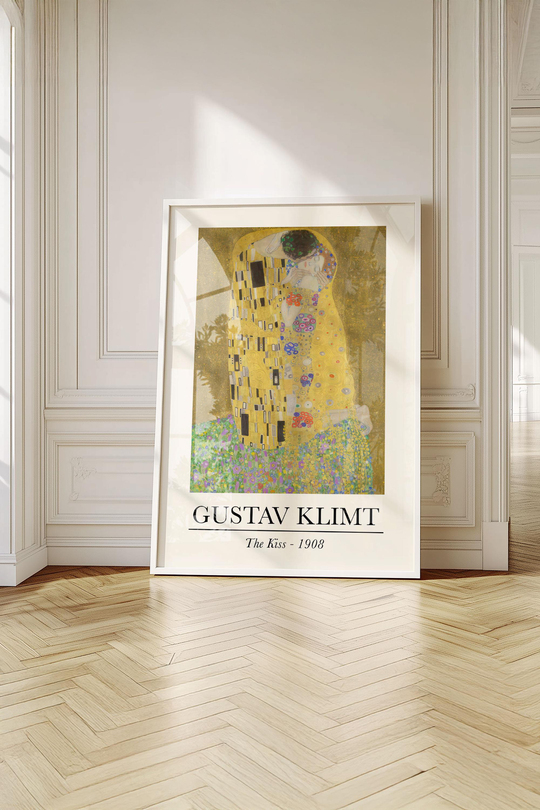 Klimt'in Altın Çağı: 3 Başyapıt Galeri Duvarı Seti Çerçeveli Renk Seçenekli
