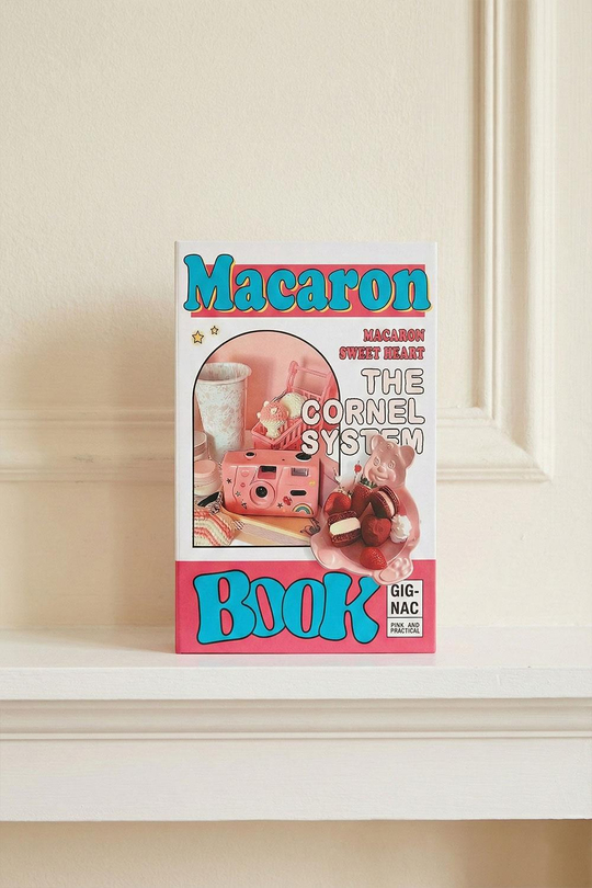 Macaron ve Retro Kamera Temalı Dekoratif Kitap Kutu - 'Sweet Heart' Yazılı Gizli Saklama Kutusu - Genç Odası Dekoru