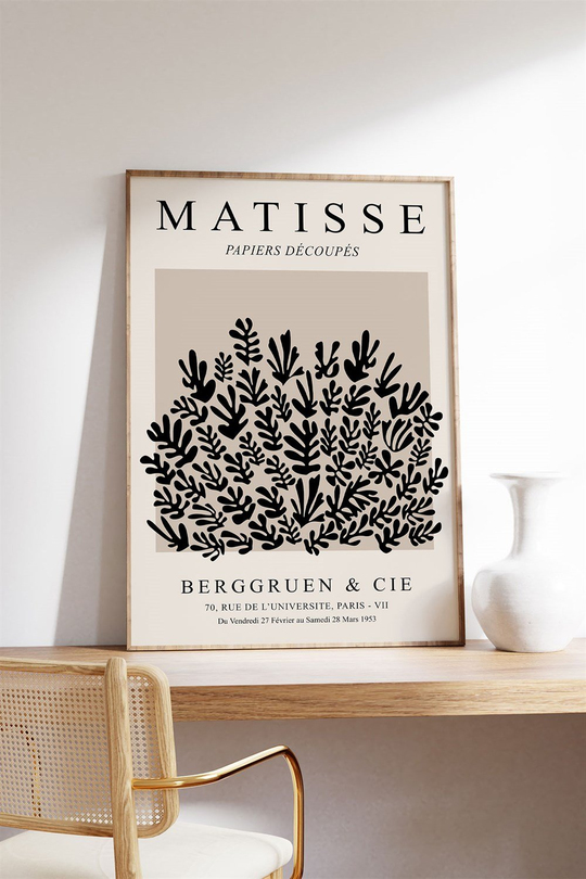 Matisse 1953 Black Tablo, Poster - Çerçevesiz