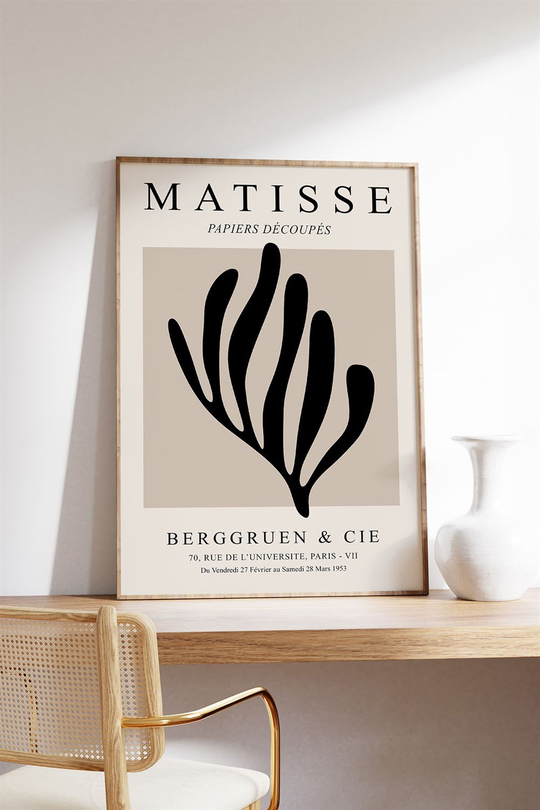 Matisse Papiers Decoupes Black Tablo, Poster - Çerçevesiz