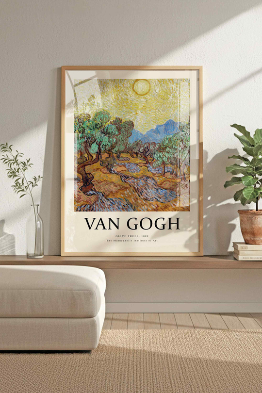 Matisse, Van Gogh, Monet 3'lü Tablo Seti Çerçeveli Renk Seçenekli