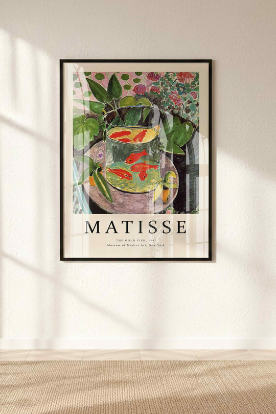 Matisse, Van Gogh, Monet 3'lü Tablo Seti Çerçeveli Renk Seçenekli