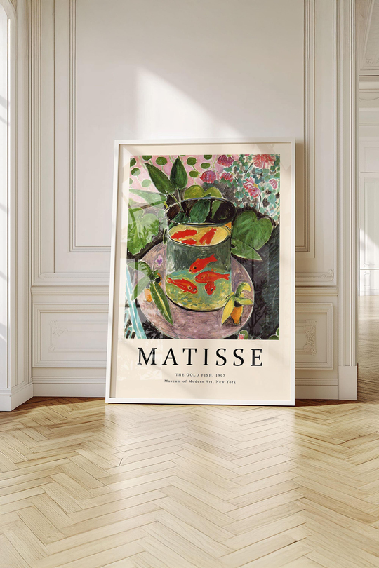 Matisse, Van Gogh, Monet 3'lü Tablo Seti Çerçeveli Renk Seçenekli