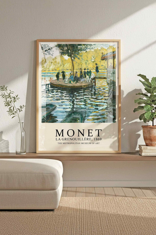 Matisse, Van Gogh, Monet 3'lü Tablo Seti Çerçeveli Renk Seçenekli