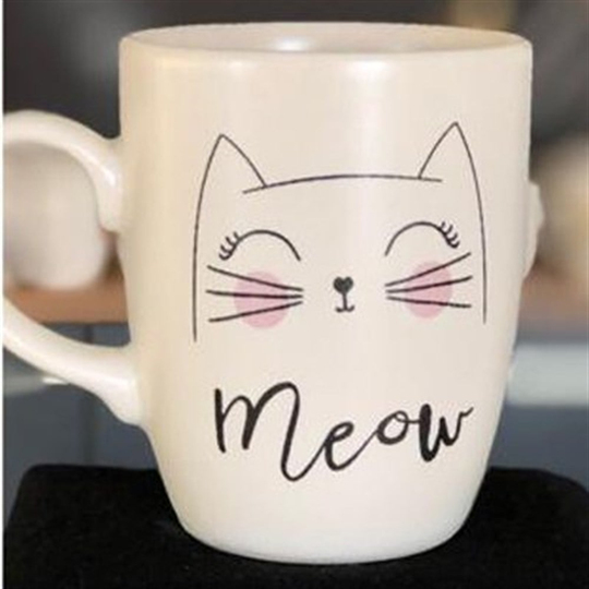 Meow  Beyaz Kupa