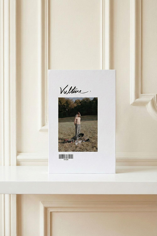 Modern Moda Dergisi Görünümlü Dekoratif Kutu - 'Vulture' Temalı Minimalist Gizli Saklama Kutusu - Salon ve Ofis Dekoru