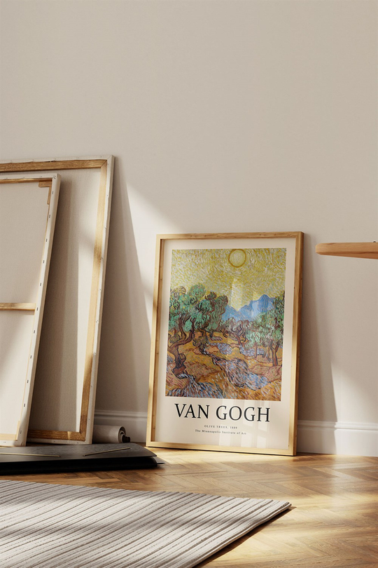 Monet Matisse Van Gogh 3'lü Tablo, Poster Seti - Çerçevesiz