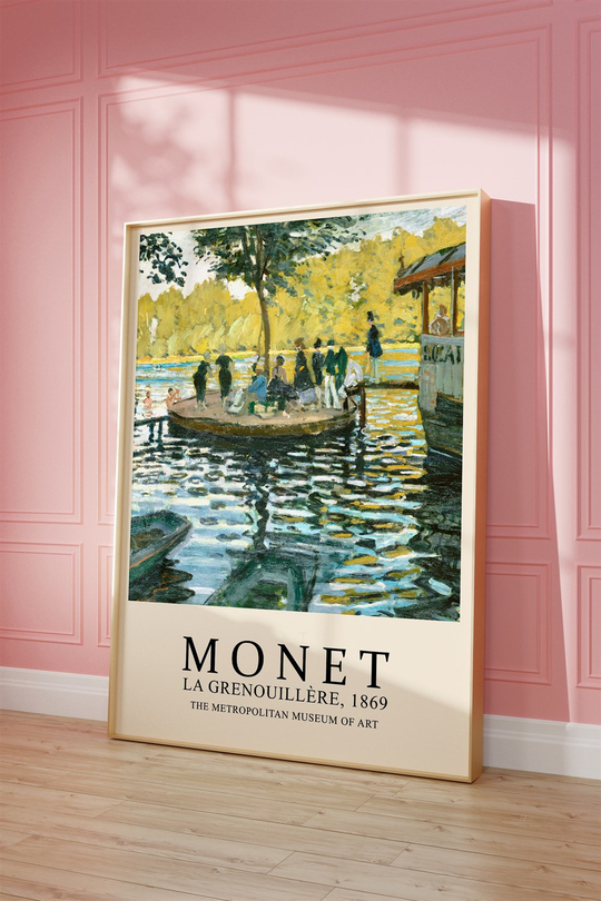 Monet Matisse Van Gogh 3'lü Tablo, Poster Seti - Çerçevesiz