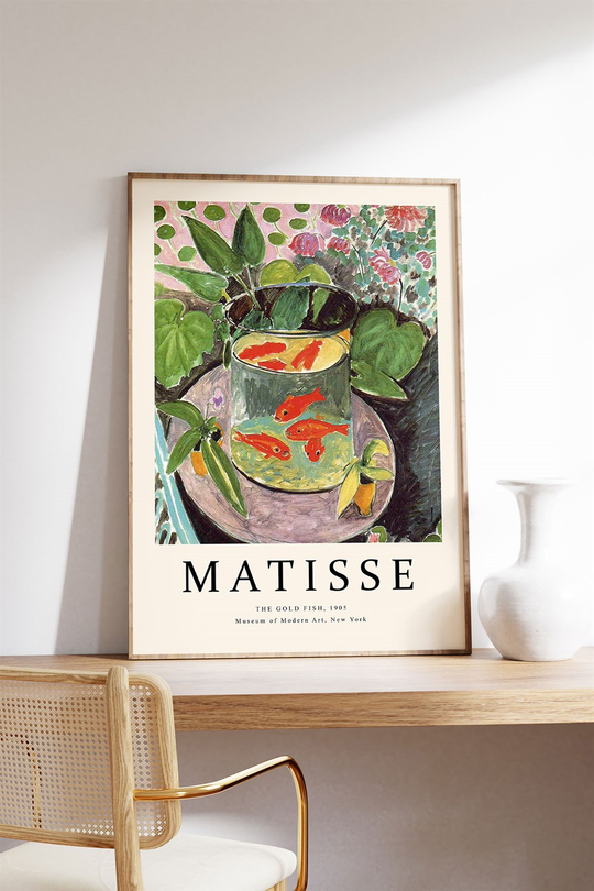 Monet Matisse Van Gogh 3'lü Tablo, Poster Seti - Çerçevesiz