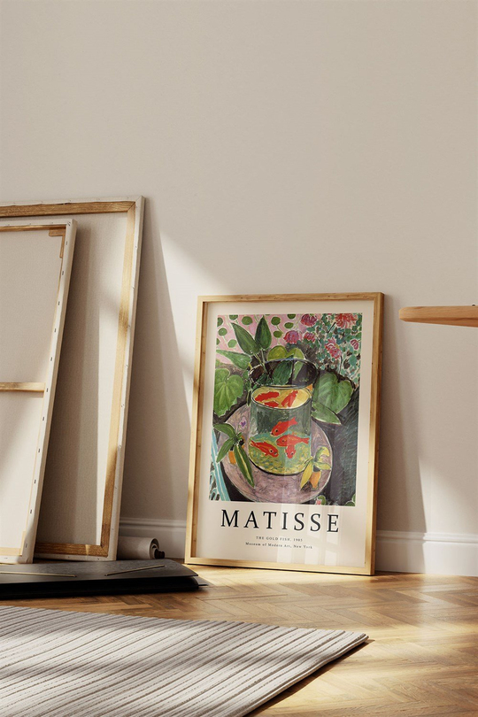 Monet Matisse Van Gogh 3'lü Tablo, Poster Seti - Çerçevesiz