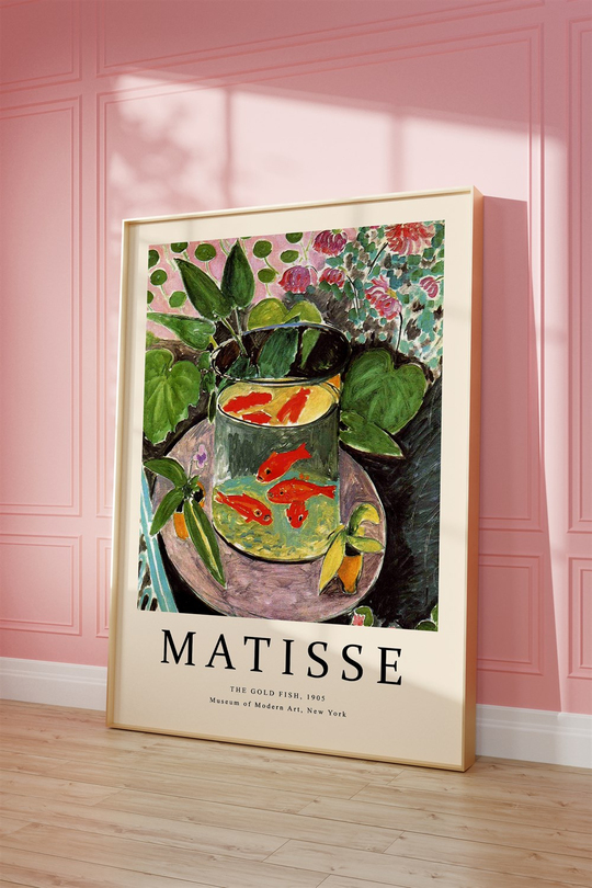 Monet Matisse Van Gogh 3'lü Tablo, Poster Seti - Çerçevesiz