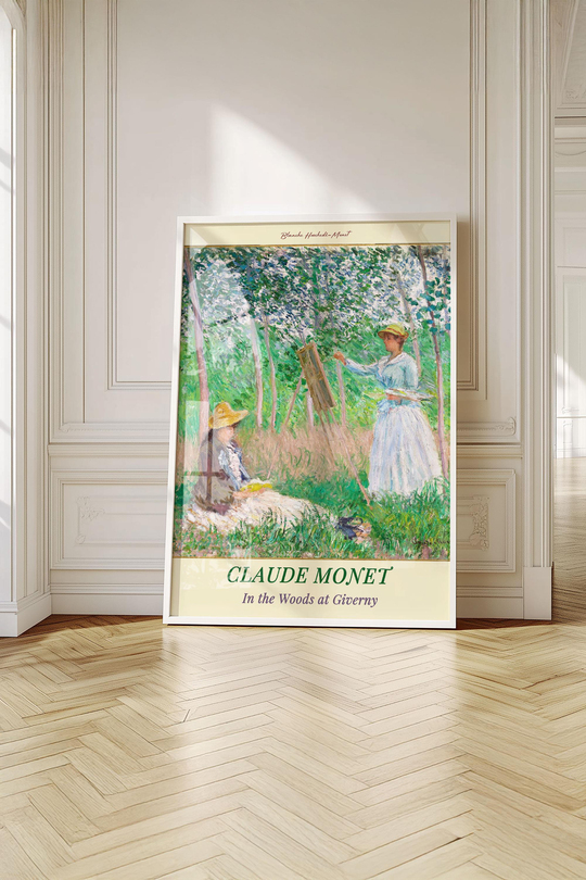 Monet, Van Gogh, Frieseke 3'lü Tablo Seti Çerçeveli Renk Seçenekli